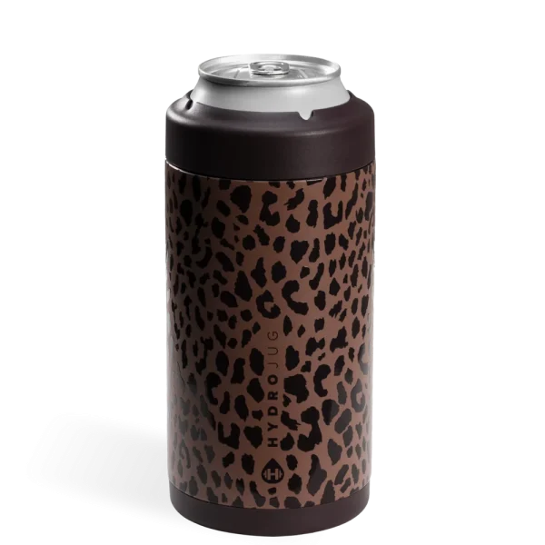 Brown Leopard - Standard 16oz Can Cooler
